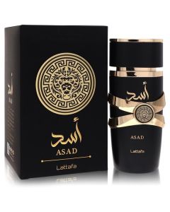 Lattafa Asad Eau De Parfum Spray 3.4 oz - Unisex - Captivating Scent
