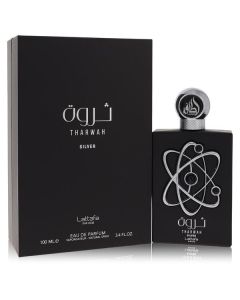 Lattafa Tharwah Silver: Fresh, Bold Scent for Men - 3.4 oz
