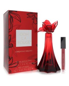 Christian Siriano Ooh La Rouge Eau De Parfum Spray & Red Lip Gloss Set - Feel Amazing!
