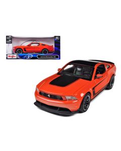 Maisto Mustang Boss 302 - Orange & Black 1/24 Scale Diecast Car