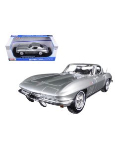 Maisto 1965 Chevy Corvette Silver Special Edition 1:18 Scale Model Car