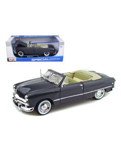 Maisto '49 Ford Convertible - Gray - 1/18 Scale - Detailed Diecast Model - 10.5