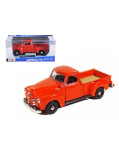 Maisto 1950 Chevrolet 3100 Pickup Truck - Omaha Orange 1/25 Scale Diecast Model