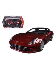 Bburago Ferrari California T Burgundy 1/24 Scale Diecast Model Car