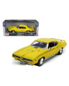 Motormax 1969 Pontiac GTO Judge - Yellow Diecast Model (1:18 Scale) - MPN: 73133y