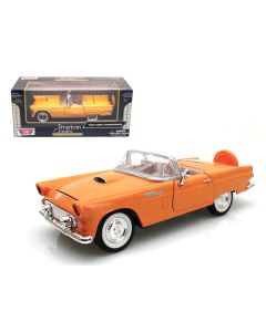 Motormax 1956 Ford Thunderbird Orange 1/24 Scale Diecast Model Car