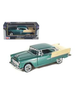 Motormax 1955 Chevrolet Bel Air Green 1/24 Scale Diecast Car Model