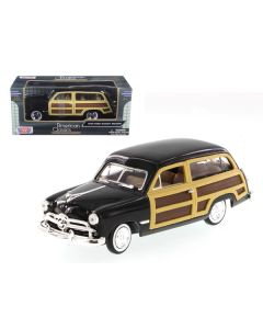 Motormax 1949 Ford Woody Wagon Black 1/24 Scale Diecast Model Car