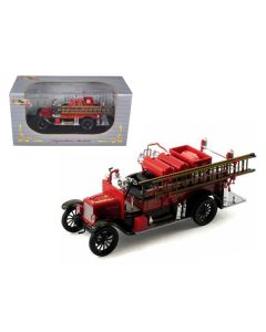 Signature Models 1926 Ford Model T Fire Engine - 1/32 Scale Diecast Replica - Red & Black