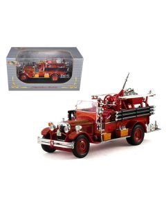 Signature Models 1931 Seagrave Fire Engine Truck, Red, 1/32 Scale Diecast - Detailed Replica