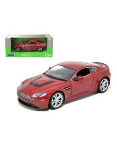 Welly 24017r Aston Martin V12 Vantage Red 1/24 Diecast Model Car (7.5-inch)