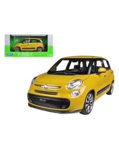 Welly 2013 Fiat 500L Yellow 1/24 Diecast Car Model
