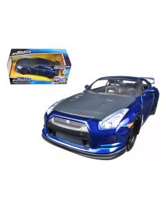 Jada Brian's Nissan GTR R35 (Fast & Furious 7) Blue 1/24 Diecast Model Car