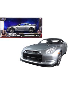 Jada Fast & Furious Brian's Nissan GT-R (R35) Silver 1/24 Diecast Model Car