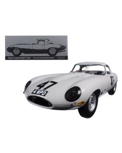 Paragon 1963 Jaguar Lightweight E-Type #47 "Coombs 4 WPD" 1/18 Scale Diecast Model Car