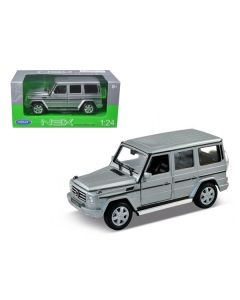 Welly Mercedes-Benz G-Class Wagon, Silver, 1/24 Scale Diecast Model Car