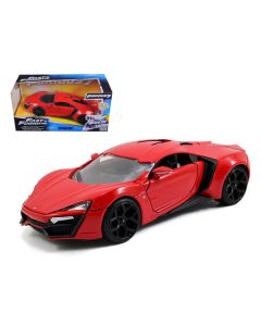 Jada Lykan Hypersport Red Diecast Model Car - Fast & Furious 7, 1/24 Scale