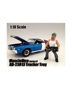 American Diorama Musclemen "Trucker Troy" 1:18 Scale Figure - Authentic Detail!