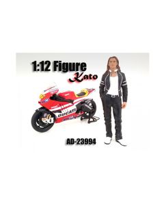 American Diorama Biker Kato - 1:12 Scale Motorcycle Rider Figure (5.5 in)