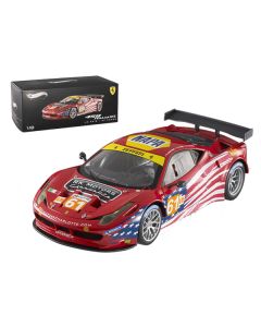 Hot Wheels Elite Ferrari 458 Italia GT2 #61 AF Corse - Le Mans 2012 - 1/18 Scale Diecast Model