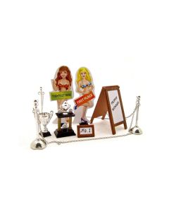 Kinsfun SB1002: 1/24 Scale Car Show Trophy Set - Miniature Display Perfection!