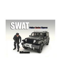 American Diorama SWAT Team Rifleman - 1:24 Scale Figurine, 3-inch