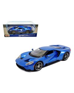 Maisto 2017 Ford GT Blue Metallic 1/18 Scale Diecast Model Car (MPN: 31384bl)