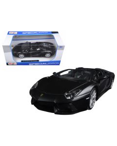 Maisto Lamborghini Aventador LP 700-4 Roadster - 1/24 Scale Matt Black Diecast Model Car