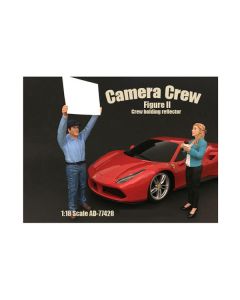 American Diorama Camera Crew Figure II - Reflector Assistant - 1:18 Scale