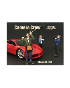 American Diorama Camera Crew Figure III: Boom Operator - 1:24 Scale Model, 3.25" Tall