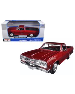 Maisto 1965 Chevrolet El Camino - Metallic Red 1/25 Scale Diecast Model Car (MPN: 31977R)