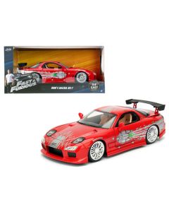 Jada Dom's Mazda RX-7 (Red w/ Graphics) 