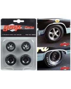GMP 1967 Ford Fairlane 427R 'Georgian Shaker' Drag Wheels & Tires Set - 1/18 Scale