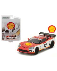 Greenlight 2009 Chevy Corvette C6R Shell Oil 1/64 Diecast Model Car