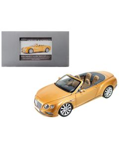 Paragon 1:18 Bentley Continental GT Convertible LHD - Sunburst Gold Diecast Model Car