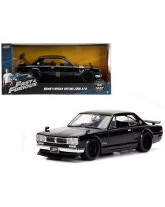 Jada Fast & Furious Brian's Nissan Skyline 2000 GT-R RHD Black 1/24 Diecast Model Car (Model 99686)