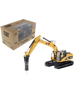 CAT 320D L Excavator with Hammer & Operator - 1/50 Scale Diecast Model