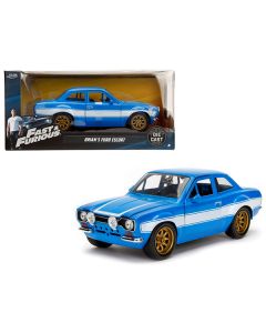 Jada 99572 Brian's 1970 Ford Escort (Blue/White Stripes) 