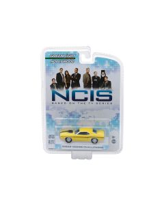 Greenlight NCIS Gibbs' 1970 Dodge Challenger R/T - Yellow & Black Stripes, 1/64 Diecast