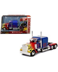 Jada Hollywood Rides Transformers Optimus Prime Truck with Robot Chassis Diecast Model - 11 Inches
