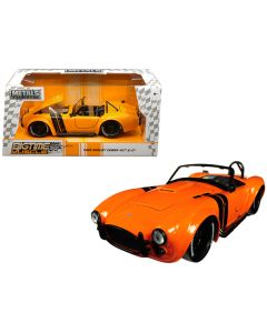 Jada 1965 Shelby Cobra 427 S/C - Orange & Black Stripes, 1/24 Scale Diecast Model