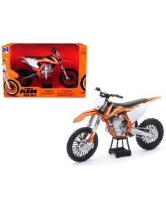 New Ray KTM 450 SX-F 1/10 Scale Diecast Motorcycle - Orange & White