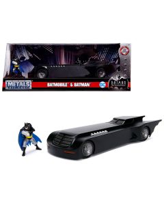 Jada Batmobile Animated Series 1/24 Scale Diecast Model Car with Batman Figure