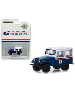 Greenlight 1971 Jeep DJ-5 USPS Blue & White 1/64 Diecast Model - Hobby Exclusive