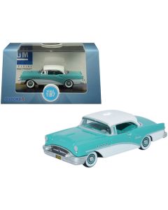 Oxford Diecast 1955 Buick Century - Turquoise & Polo White (HO Scale)
