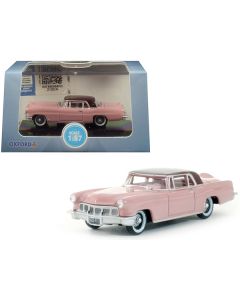 Oxford Diecast 1956 Lincoln Continental Mark II - Pink with Dubonnet Red Top - 1/87 HO Scale