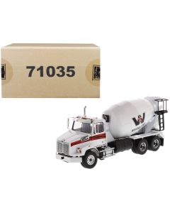 Diecast Masters Western Star 4700 SB Concrete Mixer Truck, White, 1/50 Scale - Model 71035