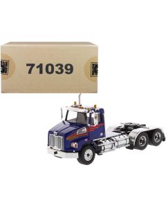 Diecast Masters Western Star 4700 SB Tandem Day Cab Tractor - Blue, 1/50 Scale