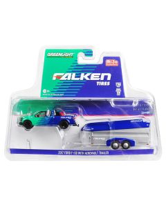 Greenlight 2017 Ford F-150 & Aerovault Trailer "Falken Tires" 1/64 Diecast Model