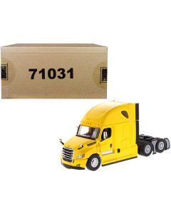 Diecast Masters Freightliner Cascadia Sleeper Cab Truck - 1/50 Scale Yellow Model